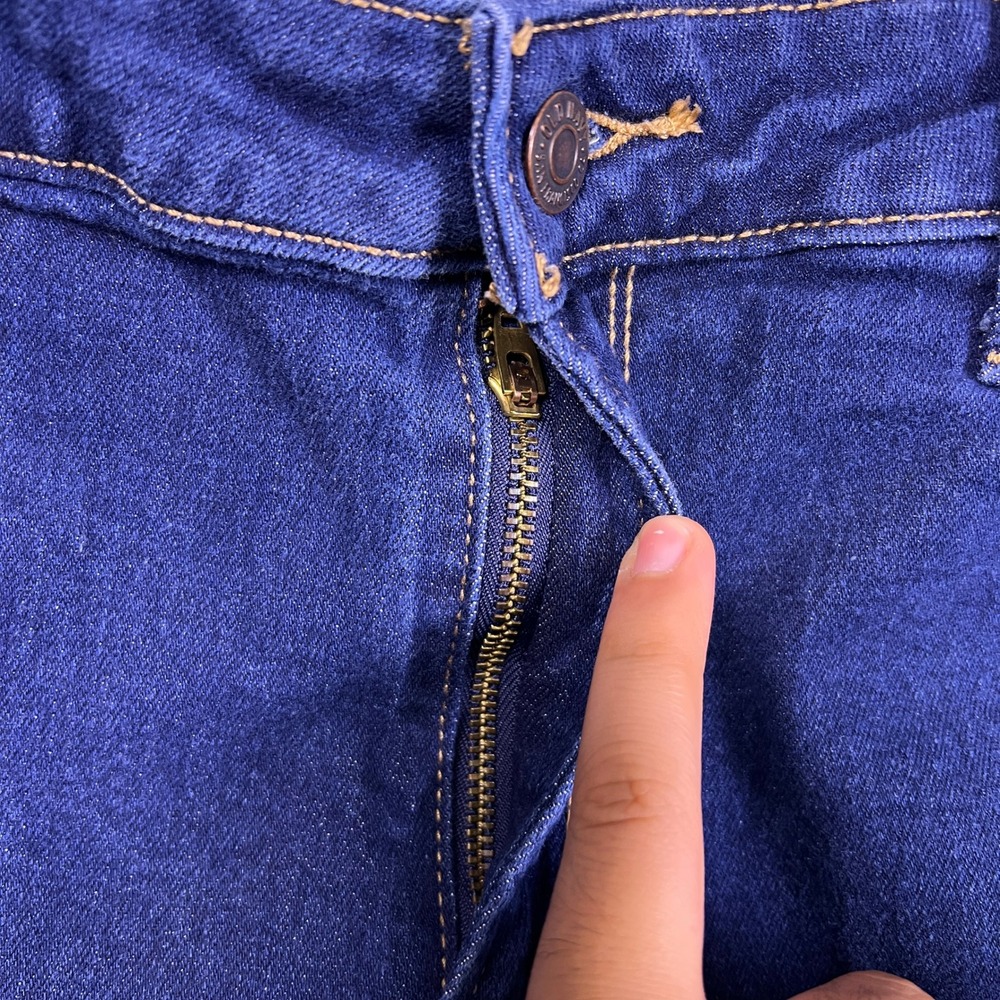 Old Navy Wow Boot-Cut Mid-Rise Jeans Womens‎ 12 Blue Denim Stretch - Picture 10 of 11